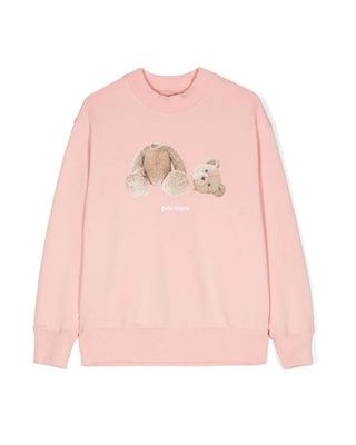 Palm Angels Felpa Bear Crewneck PGBA013C99FLE0023060 In Cotone Garzato