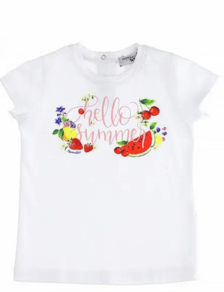 Monnalisa T-Shirt With Print 395622P5 For Newborns