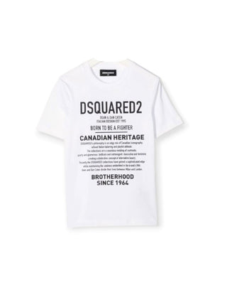 Dsquared2 T-Shirt mit Rundhalsausschnitt, Logo und Aufdruck DQ046W-D00XG