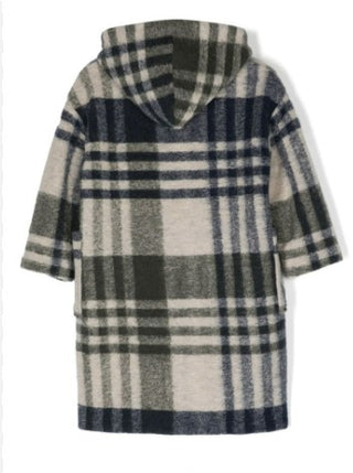 Aspesi Wool Coat F22007GPW3057 Checked Wool Coat Girl