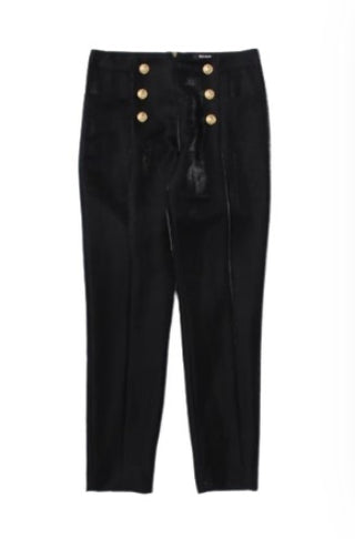 Balmain Logo Button Trousers BS6C60-I0139