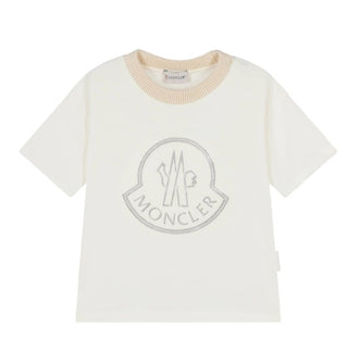 Moncler T-Shirt mit Rundhalsausschnitt und Logo I29548C00014