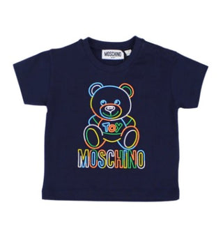 Moschino Crewneck T-shirt with logo and symbol MUM02P