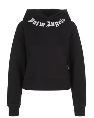 Palm Angels Kapuzenpullover PWBB069F24FLE0021003 Logo am Hals