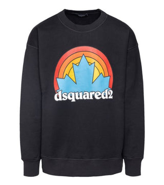 Dsquared2 Crewneck Sweatshirt with Printed Logo S71GU0548