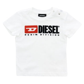 Diesel T-Shirt mit Rundhalsausschnitt und Logo vorne 00K1YW-00YI9