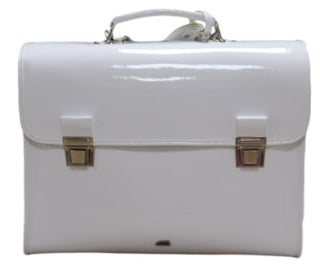 Escudama Patent Leather Briefcase Bag CATERINA