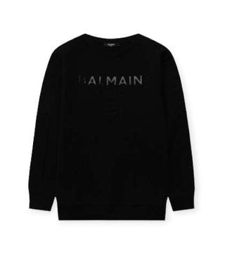 Balmain Crewneck Sweatshirt with Front Logo 6P4650