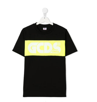 GCDS T-Shirt mit Rundhalsausschnitt und Logo vorne 027607