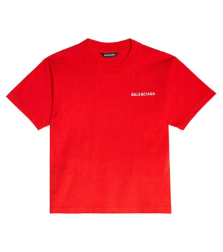 Balenciaga T-shirt girocollo con logo stampato WL0556155