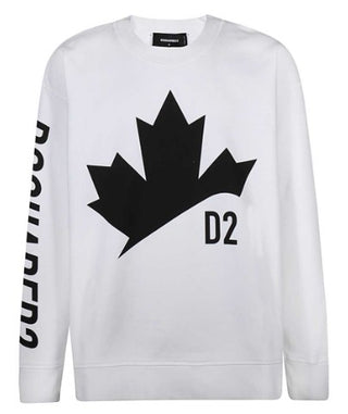 Dsquared2 Sweatshirt mit Rundhalsausschnitt und aufgedrucktem Logo S74GU0490