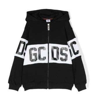 GCDS Felpa con zip e cappuccio DNF004