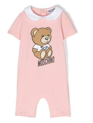 Moschino Romper WITH CENTRAL TEDDY BEAR MUY058 WITH CLIPS