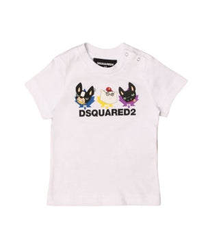 Dsquared2 T-Shirt mit Rundhalsausschnitt und Logo vorne DQ0177-D00MM