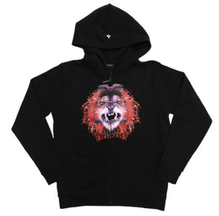 Marcelo Burlon Felpa con zip e cappuccio MB22020020