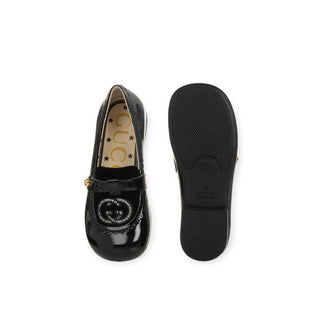 Gucci GG Logo Loafer 749233/AACBD aus schwarzem Lackleder