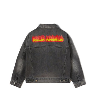 Palm Angels Logo Jacket PBYE001F23DEN0011025