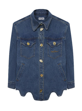 Moschino HDC01P Logo Denim Jacket