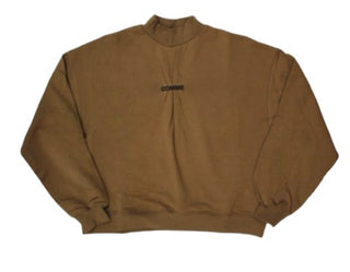 Comme des Fuckdown Mock-Sweatshirt mit gesticktem Logo CDFD1973