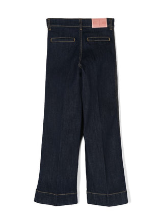 Elisabetta Franchi Schlagjeans EFPA249.C aus Denim